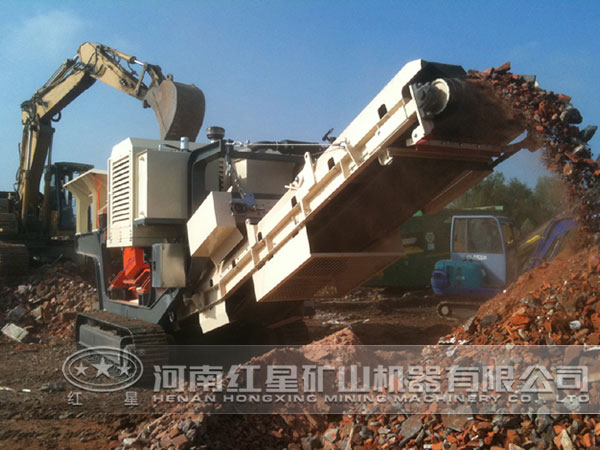 移動式破碎站應(yīng)用現(xiàn)場