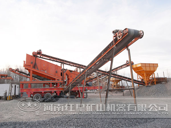 輪胎式移動破碎站