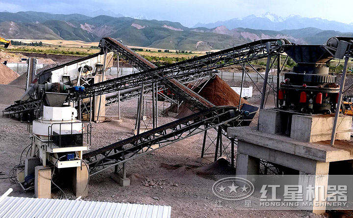 螢石圓錐破碎機(jī)現(xiàn)場(chǎng)