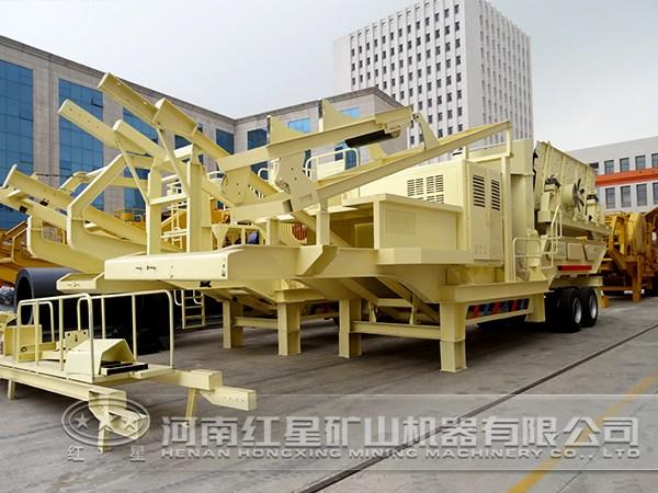 鵝卵石移動式破碎機