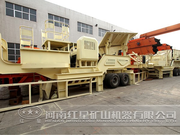 鵝卵石移動式破碎機