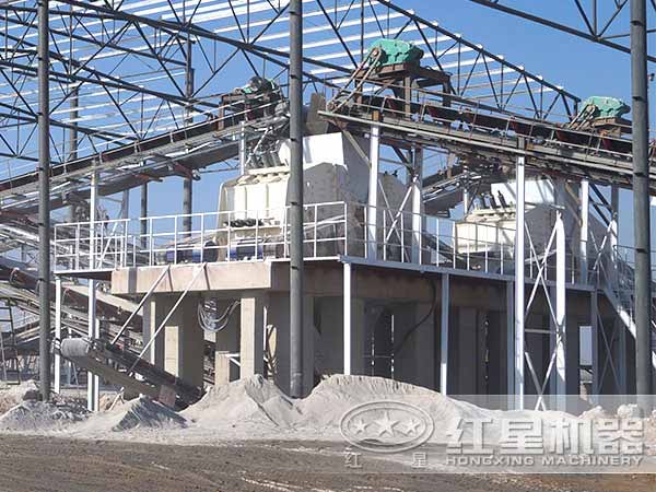 煤矸石破碎工藝現(xiàn)場