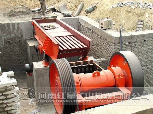 石灰石破碎工藝作業(yè)現(xiàn)場