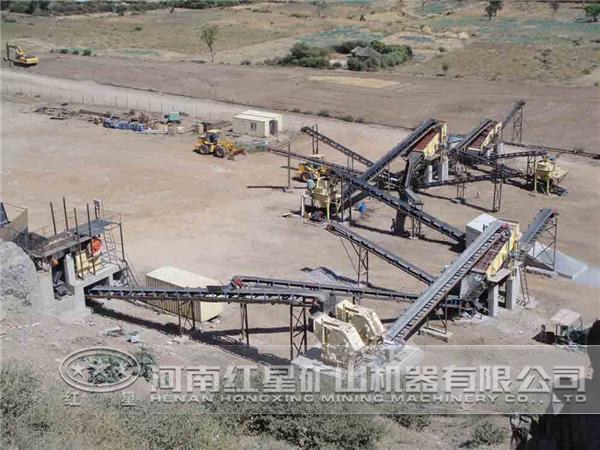 制砂生產(chǎn)現(xiàn)場(chǎng)