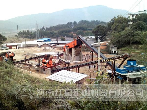 干法制砂工藝作業(yè)現(xiàn)場