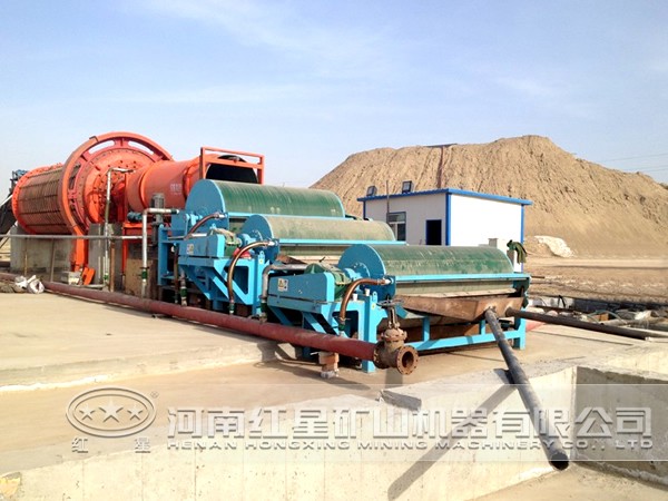 磁選工藝現(xiàn)場