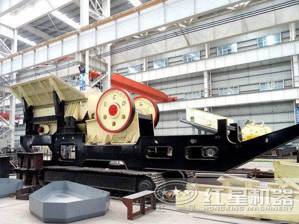 移動式破碎站車間生產情況