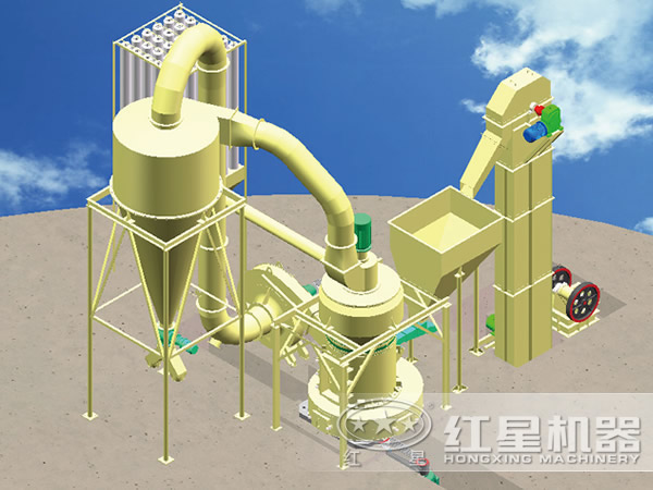 磨粉生產(chǎn)線所需設(shè)備清晰圖