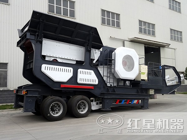 時(shí)產(chǎn)500噸石灰石移動(dòng)式破碎站