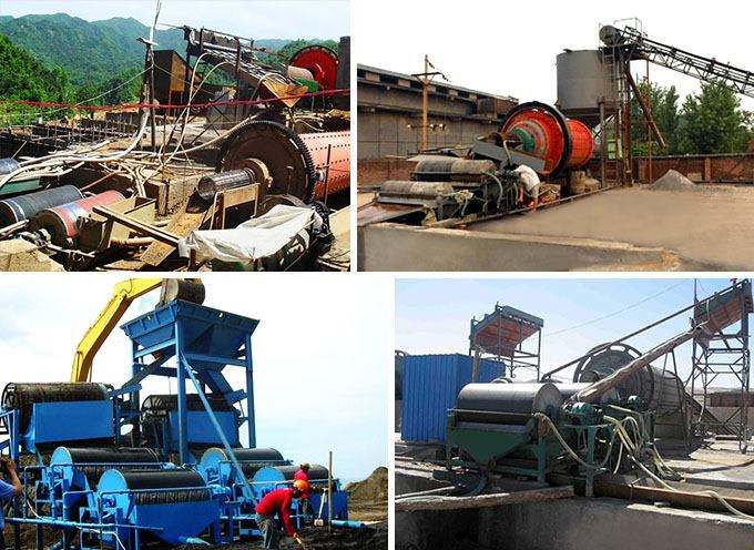 小型磁選機(jī)不同作業(yè)現(xiàn)場
