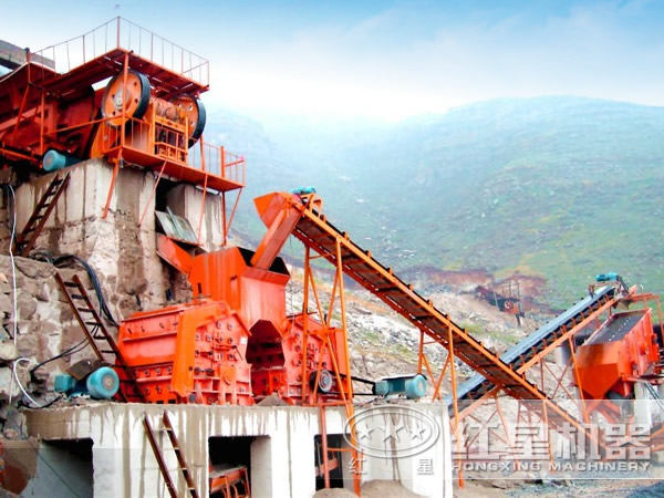 第三代制砂機(jī)作業(yè)現(xiàn)場