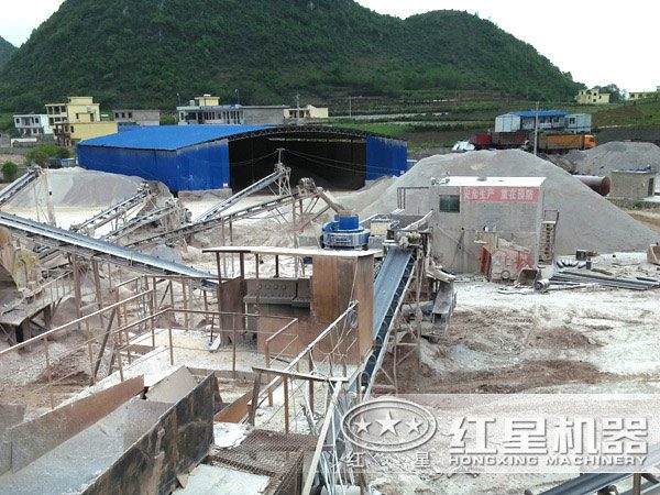 制砂生產(chǎn)線現(xiàn)場