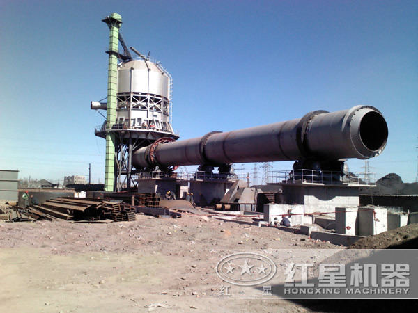 石膏回轉(zhuǎn)窯安裝現(xiàn)場