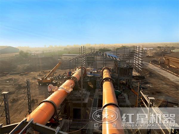 環(huán)保石灰窯安裝現(xiàn)場(chǎng)