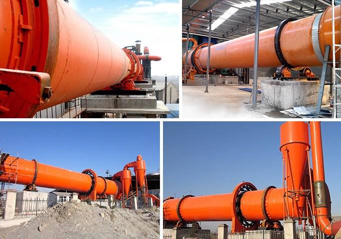 單筒冷卻機(jī)作業(yè)現(xiàn)場(chǎng)