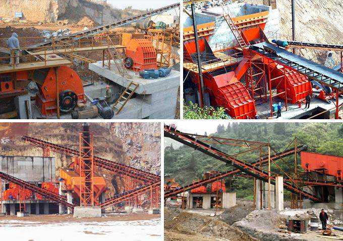 礦用錘式破碎機作業(yè)現(xiàn)場 