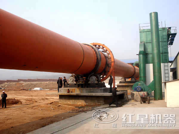 活性石灰回轉(zhuǎn)窯生產(chǎn)線安裝現(xiàn)場