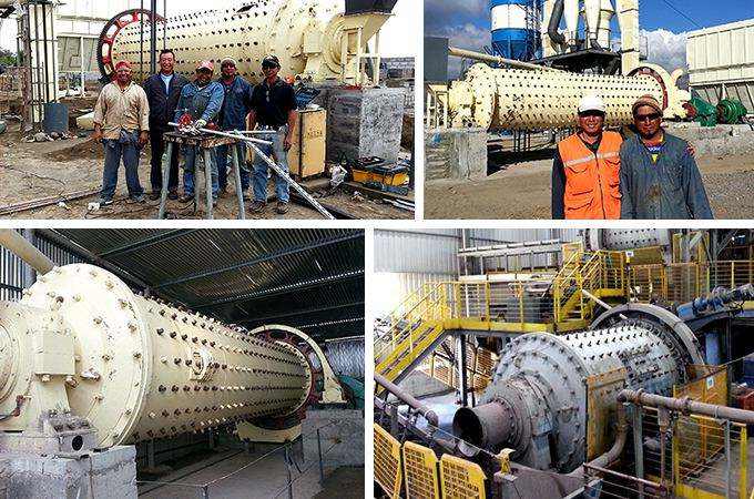 球磨機(jī)作業(yè)現(xiàn)場(chǎng)