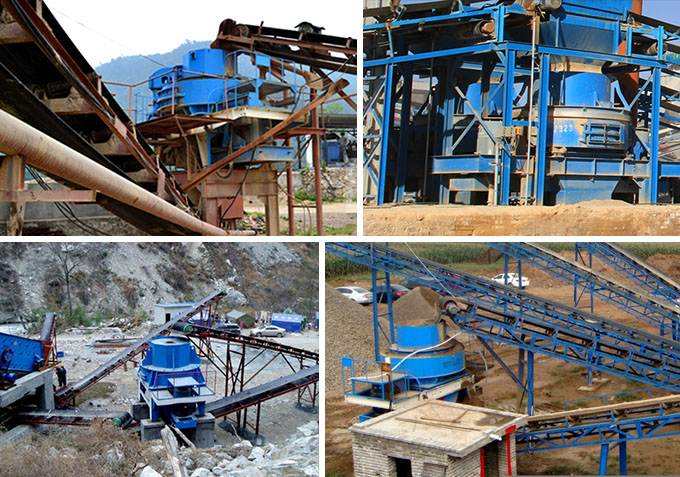 制沙機(jī)作業(yè)現(xiàn)場(chǎng)拼圖