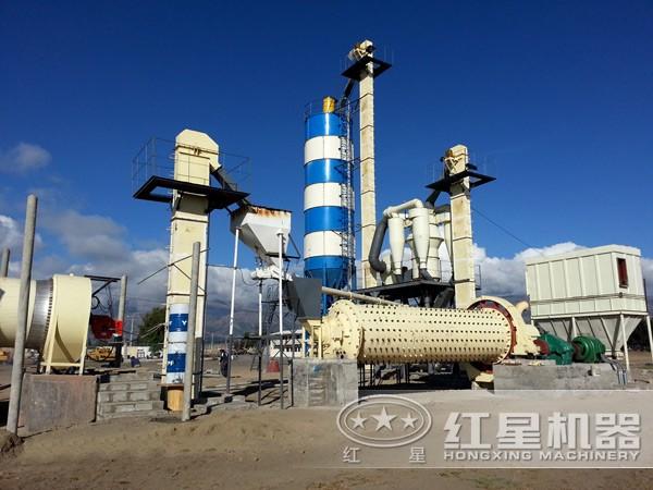 球磨機作業(yè)現(xiàn)場圖