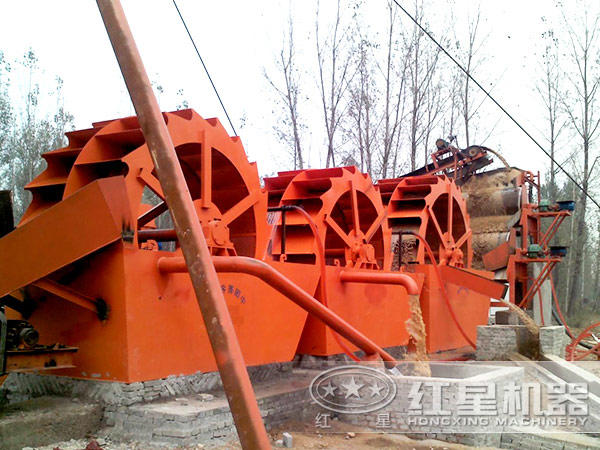 洗砂機作業(yè)現(xiàn)場