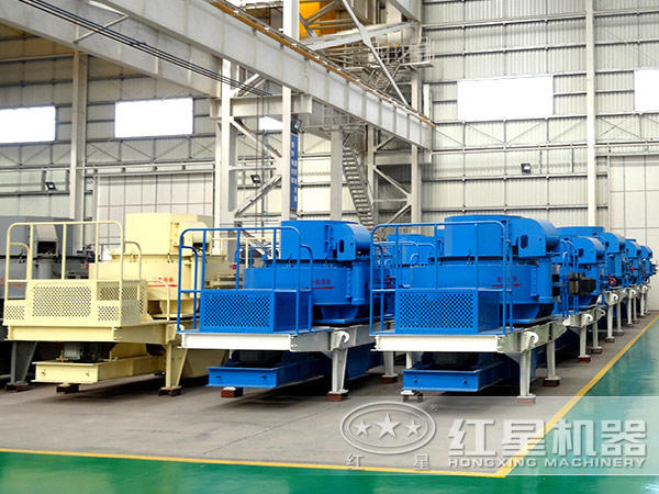 沖擊式制砂機(jī)生產(chǎn)車間