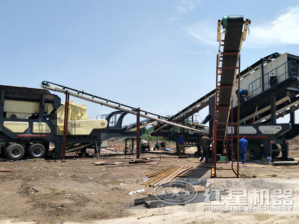 移動(dòng)破生產(chǎn)線安裝、調(diào)試現(xiàn)場