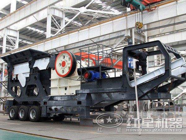 顎式破碎機和移動式破碎機組合圖