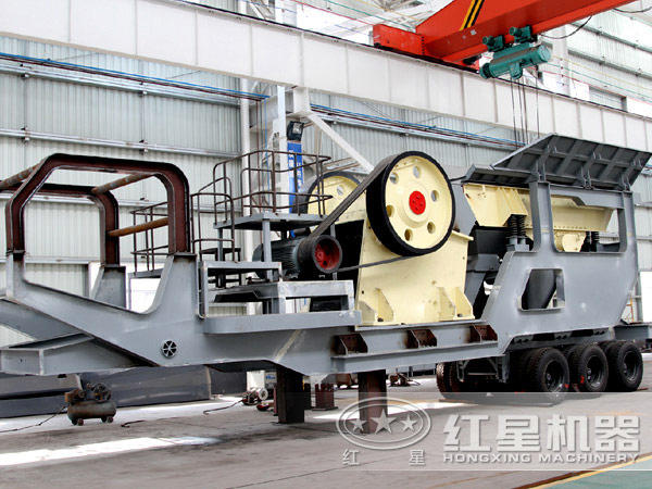 顎式碎石機與移動式破碎機搭配圖