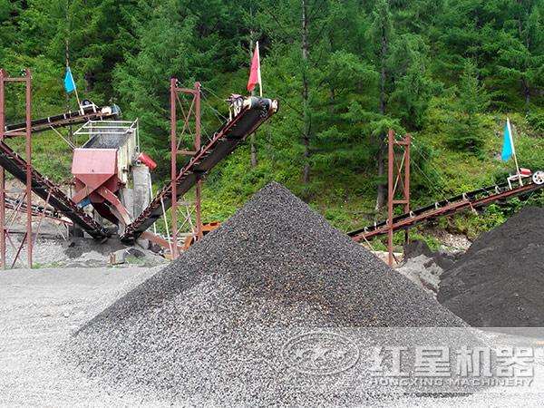 沖擊式制砂機制砂成品效果圖