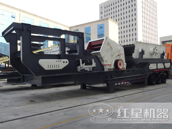 反擊式破碎機(jī)和移動(dòng)式破碎機(jī)組合圖