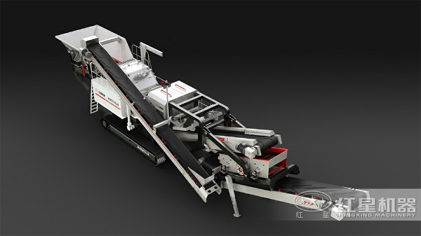 移動破碎站展開全景圖