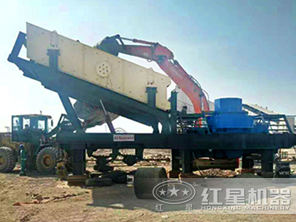 車載式流動打沙機工作現(xiàn)場圖