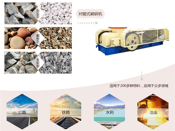 對(duì)輥式破碎機(jī)破碎物料及應(yīng)用