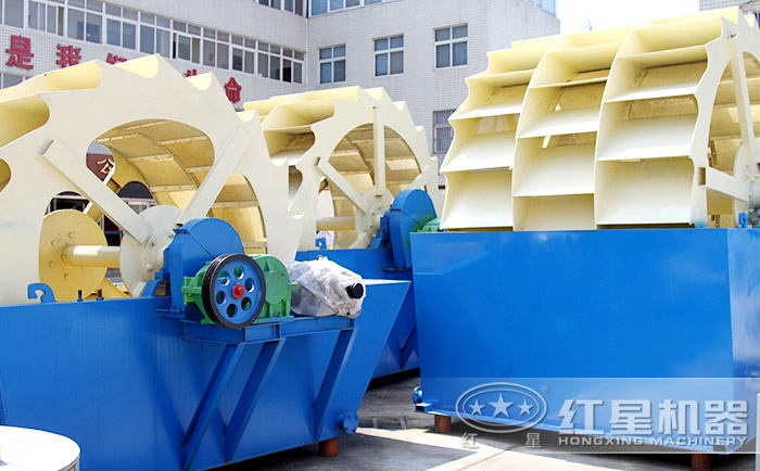 三排輪斗式洗砂機