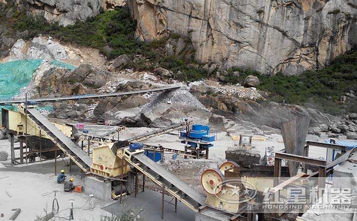紅星河卵石制砂機現(xiàn)場