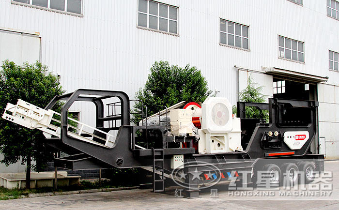 車載一體式河卵石打破機(jī)