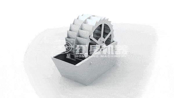 輪斗式洗砂機(jī)原理