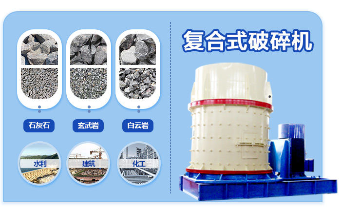 復合式破碎機破碎物料及應用