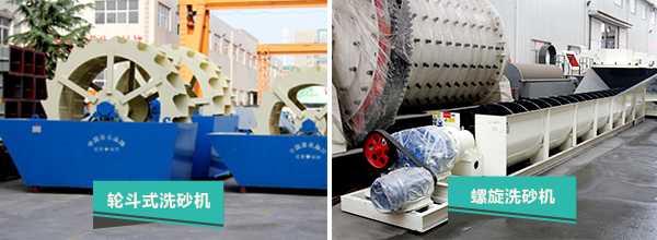 不同類型的洗砂機