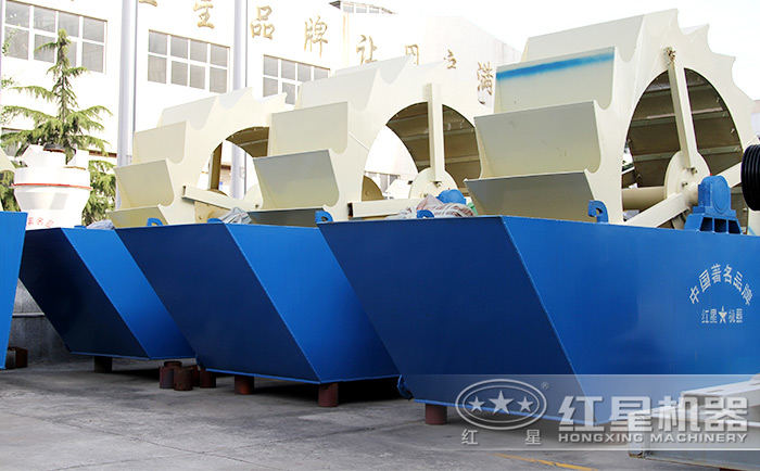 單輪洗砂機實拍圖