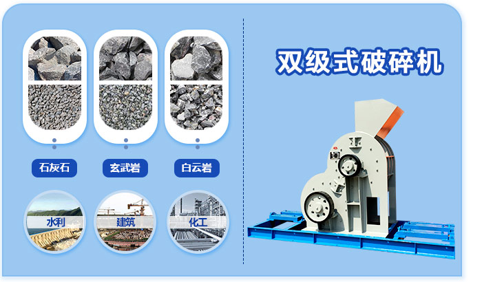 紅星雙級式破碎機(jī)使用范圍