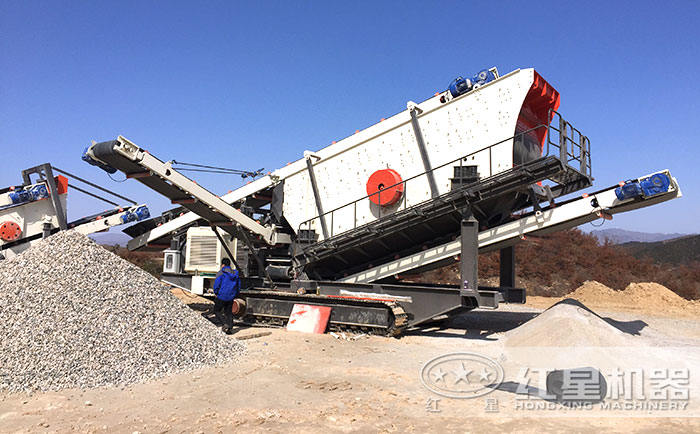 流動式河卵石碎沙機