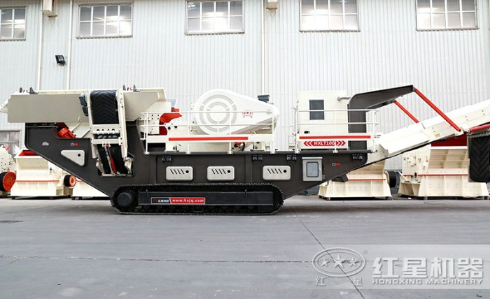 履帶式移動垃圾破碎站