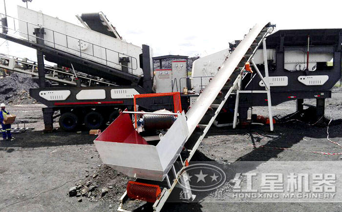 性能齊全的輪胎式建筑垃圾破碎站