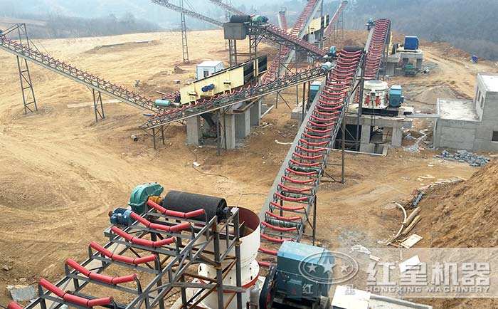 小型石子廠現(xiàn)場(chǎng)