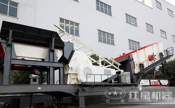 移動(dòng)式建筑垃圾破碎機(jī)+錘式破碎機(jī)