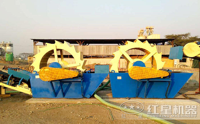 2914輪斗式洗砂機(jī)現(xiàn)場(chǎng)