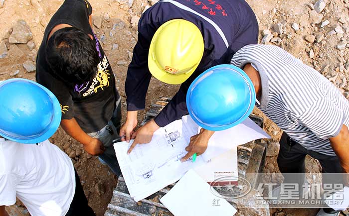 紅星工程師達(dá)到現(xiàn)場指導(dǎo)安裝