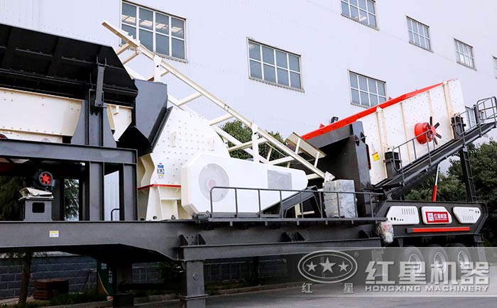 移動(dòng)式建筑垃圾粉碎機(jī)廠家實(shí)拍，可到廠免費(fèi)技術(shù)咨詢